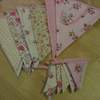 Pink Bunting with mini curtain tie bunting!